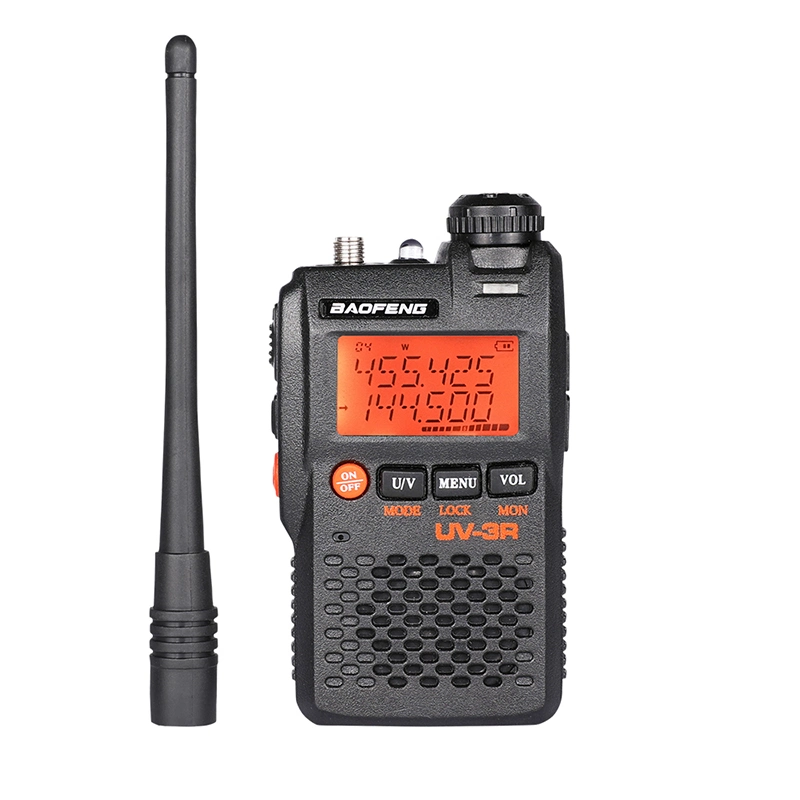 2020 Baofeng Mini Walkie Talkie UV-3r Long Range UHF VHF Handy Two Way Radio with LCD Display Dual Band Walkie Talkie